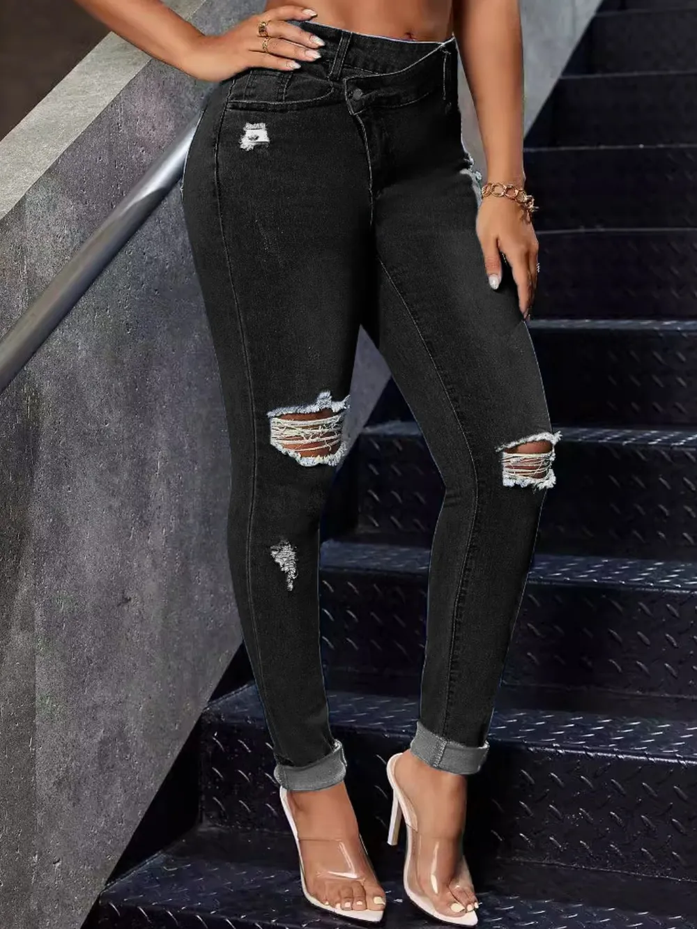 Distressed Skinny Jeans, image 5
