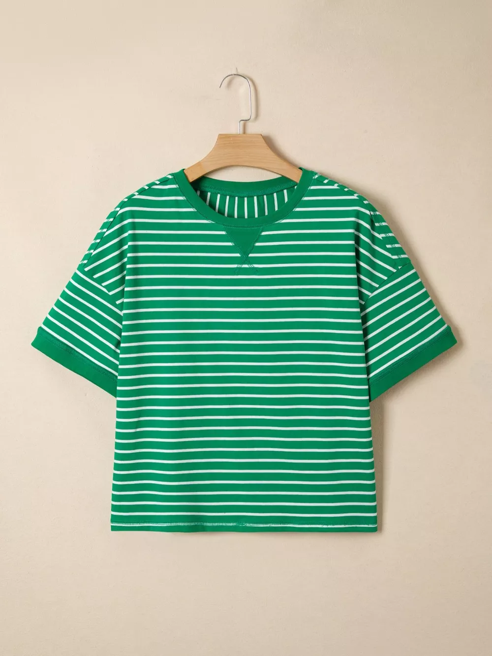 Striped Short Sleeve Relaxed-Fit T-Shirt, image 8