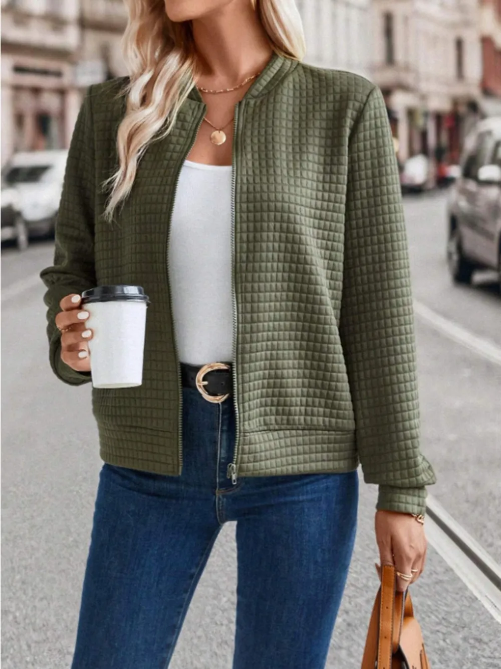 Zip Up Long Sleeve Jacket, image 6