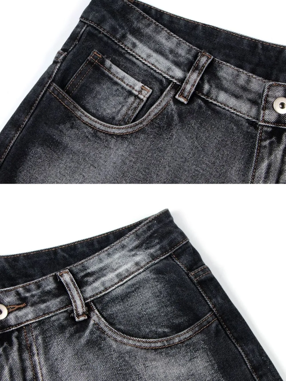 Men's Distressed Wide-Leg Jeans, image 6