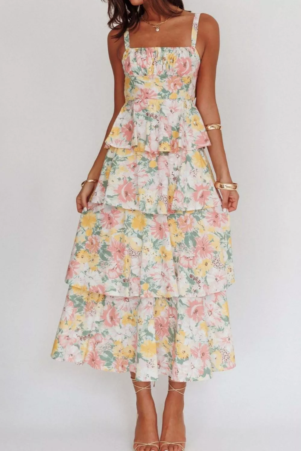 Floral Layered Maxi Dress, image 11