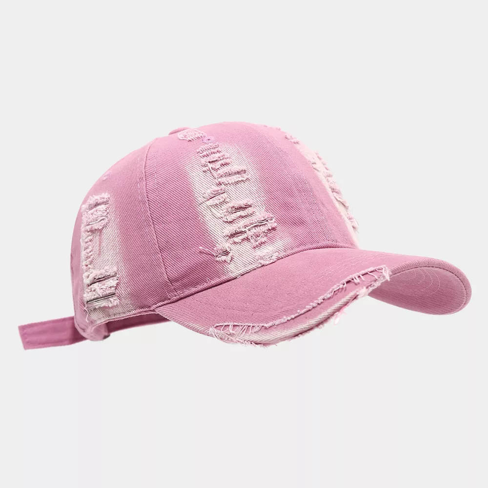 Distressed Cotton Baseball Cap