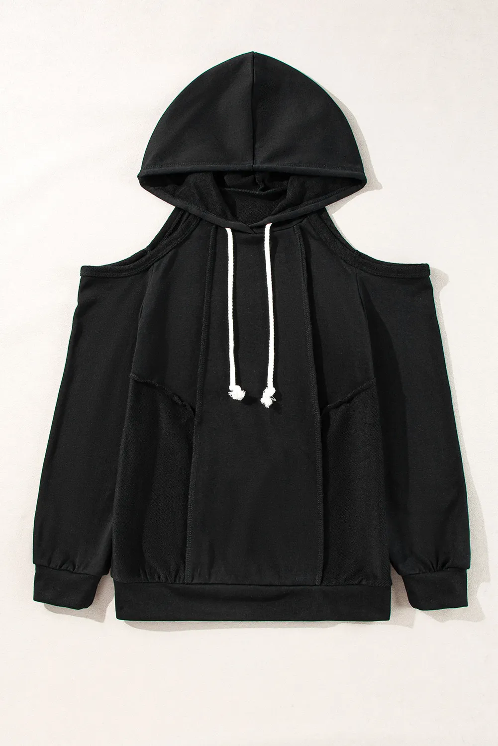 Cold Shoulder Long Sleeve Hoodie, image 2
