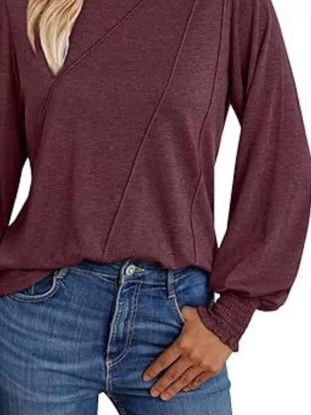 Round Neck Long Sleeve Top, image 10