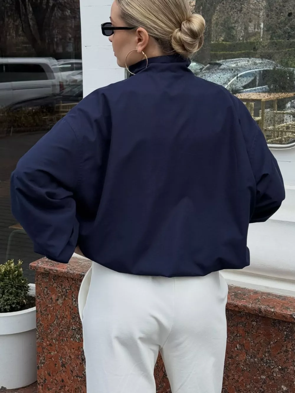 Zip Up Dropped Shoulder Jacket, image 5