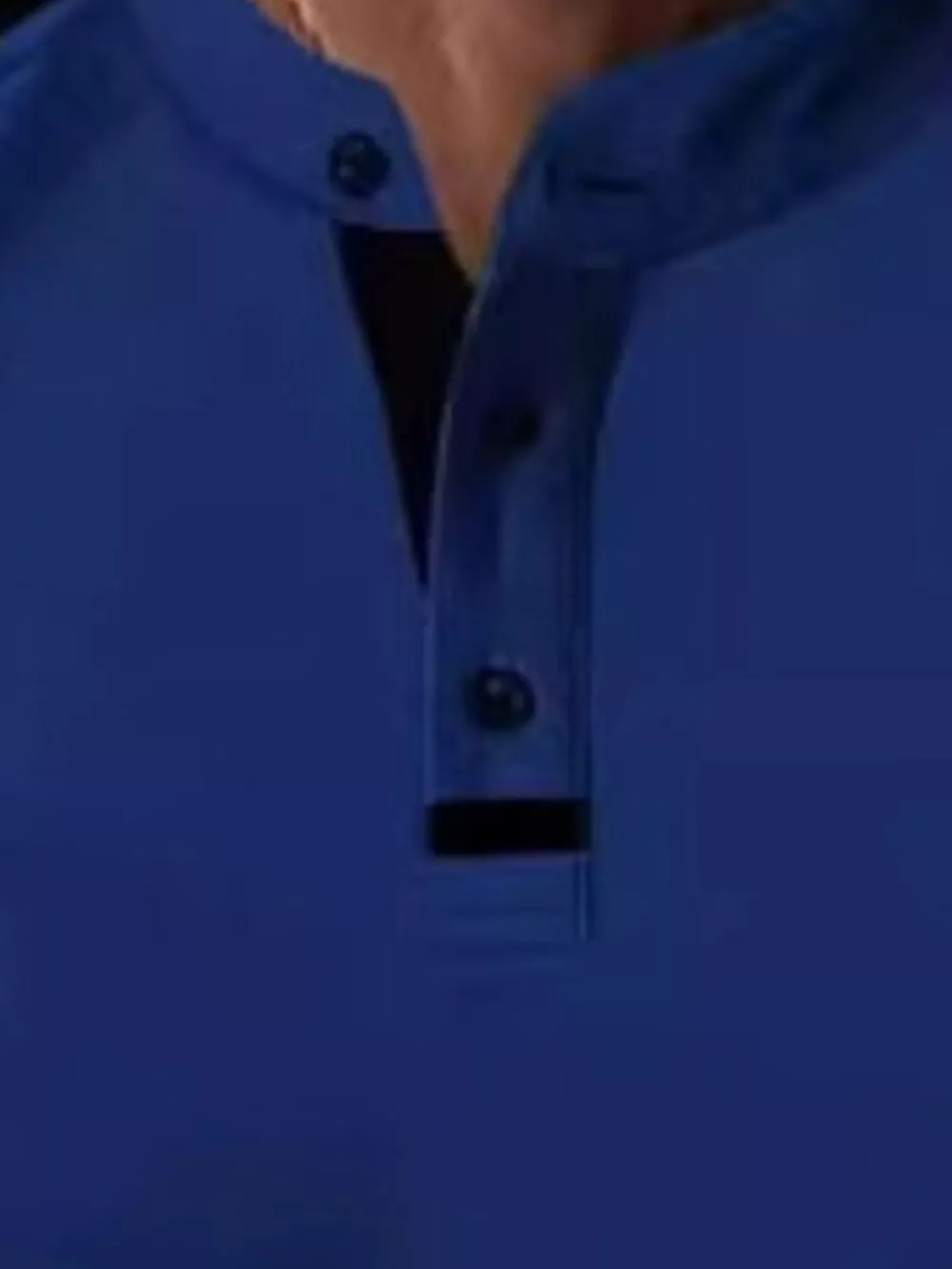 Men's Full Size Long Sleeve Button Detail T-Shirt Plus Size, image 2