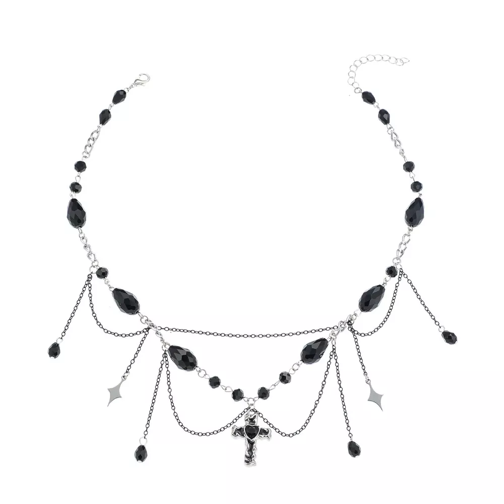 Gothic Cross Pendant Necklace, image 5