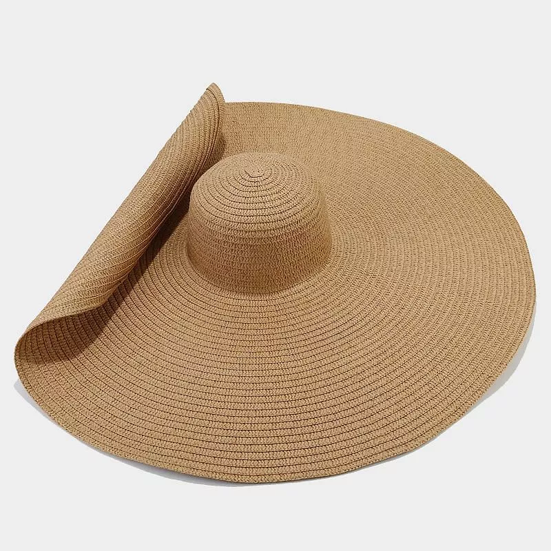 Oversized Wide Brim Straw Sun Hat, image 22
