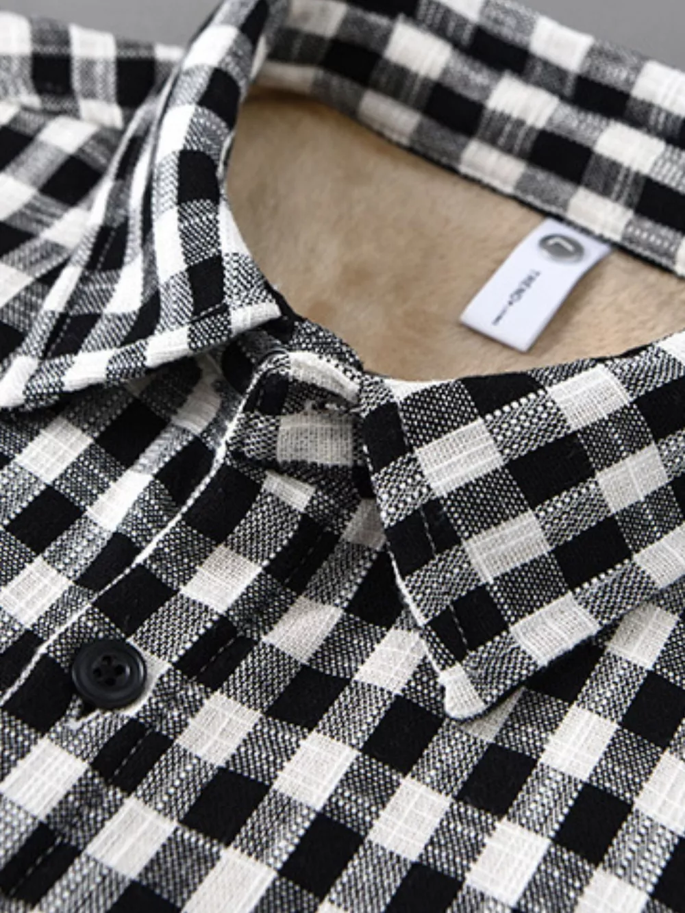 Men's Plus Size Plaid Casual Long Sleeve Shirt, image 3