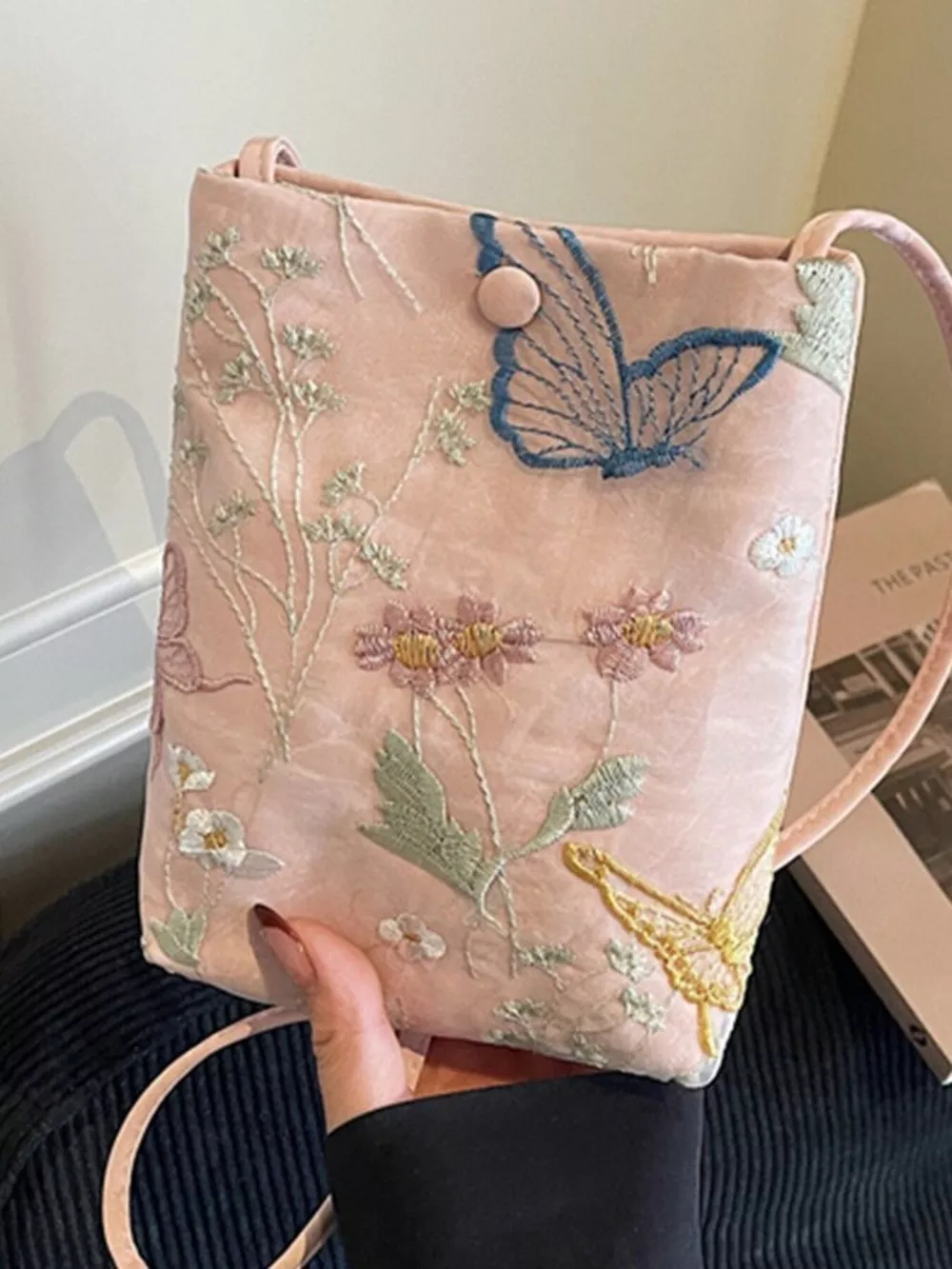 Embroidered Lightweight Crossbody Bag, image 6