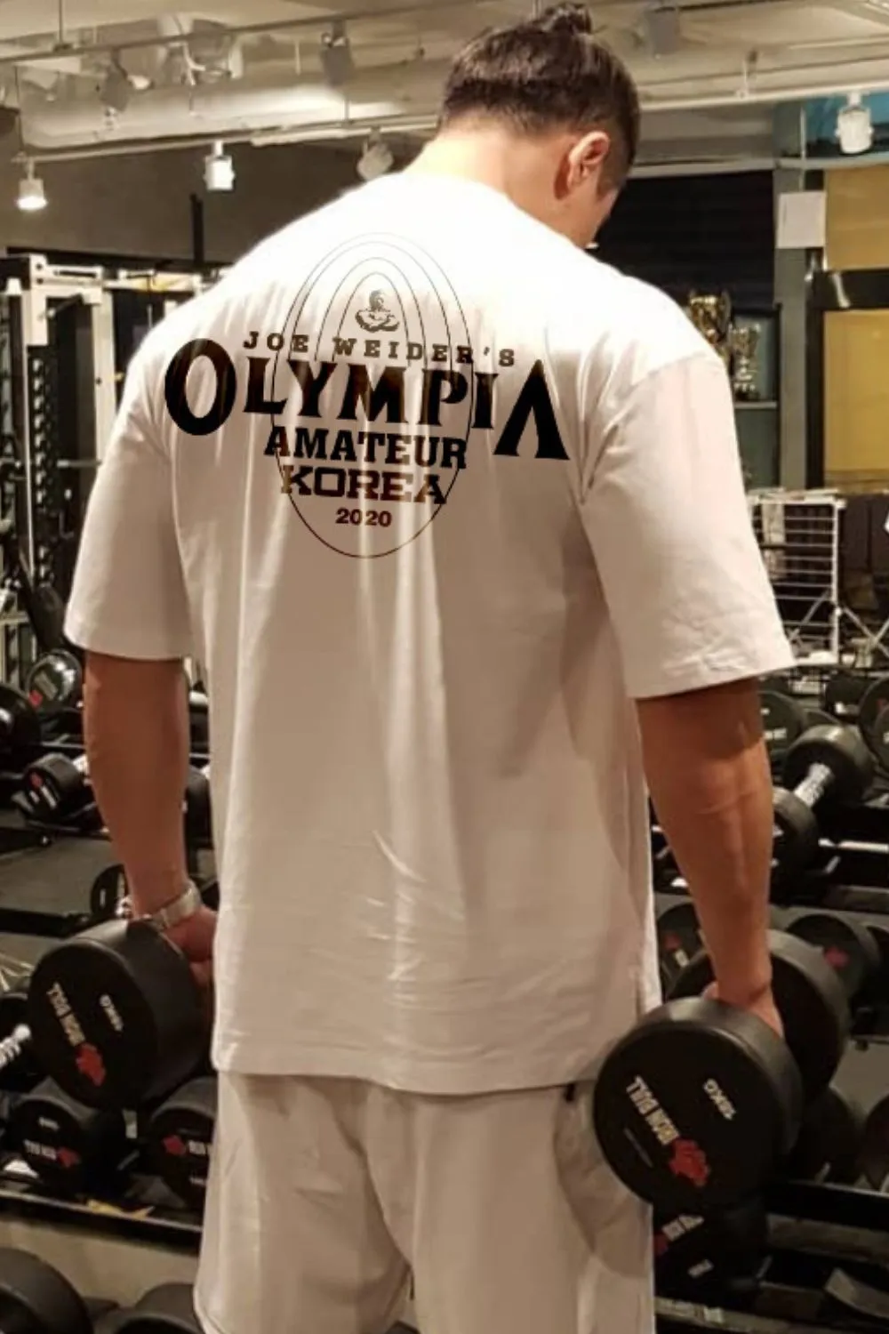 Men's Plus Size Letter Round Neck Short Sleeve T-Shirt, image 3