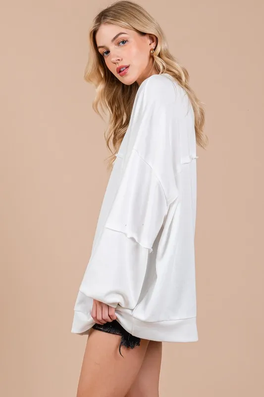 Ces Femme Exposed Seam Long Sleeve Sweatshirt, image 3