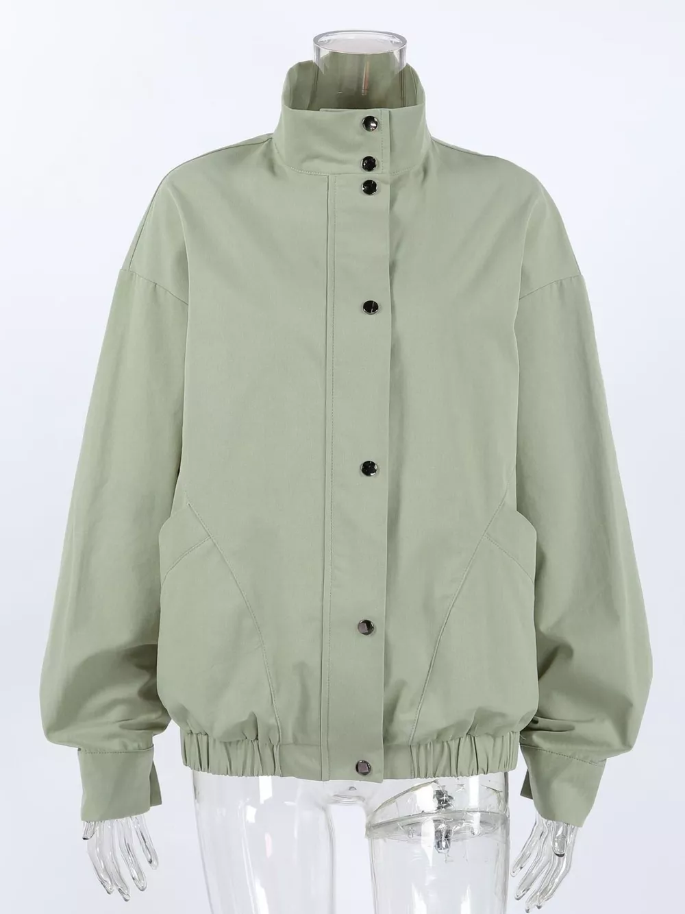 Snap Down Dropped Shoulder Jacket, image 14