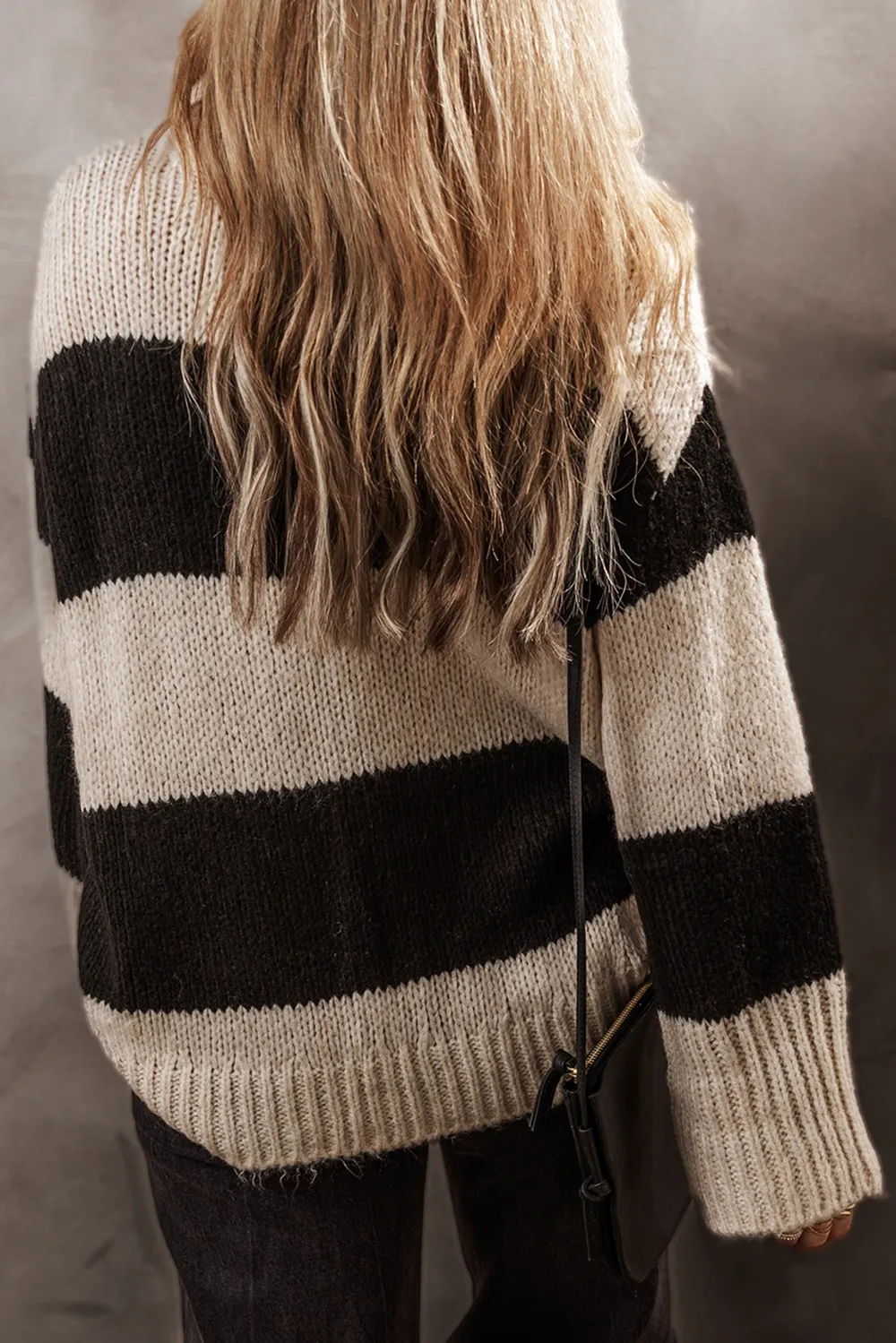Color Block Round Neck Sweater, image 5