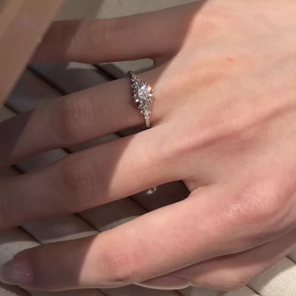 2 Carat Moissanite 925 Sterling Silver Ring, image 7