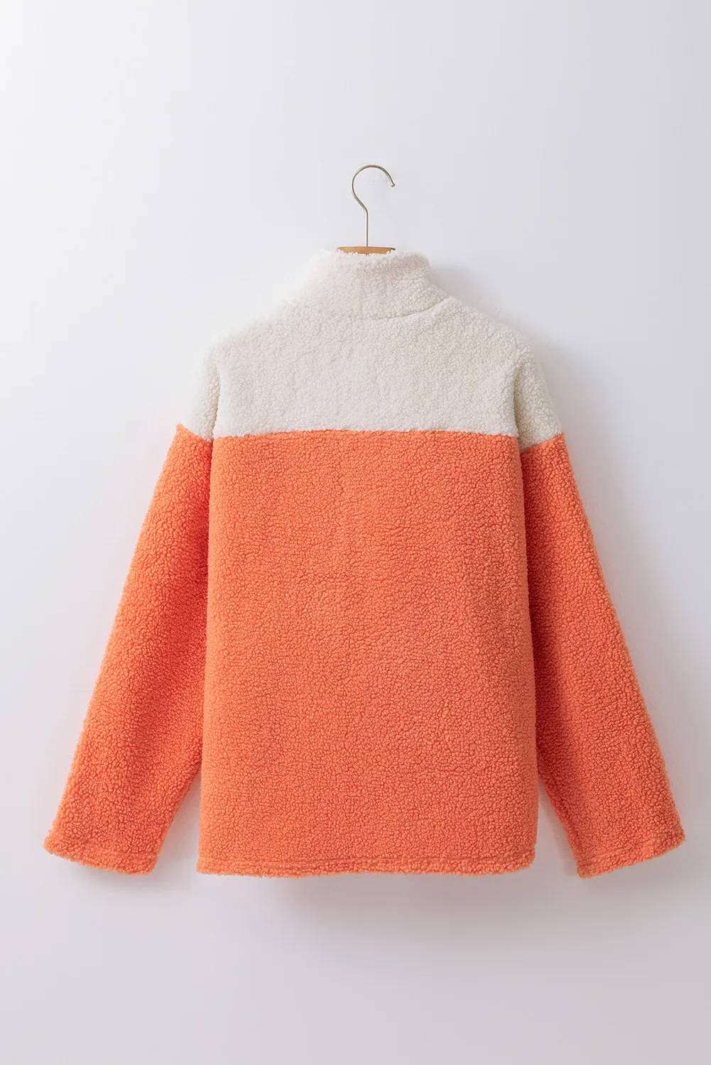 Contrast Half Zip Long Sleeve Sweatshirt, image 2