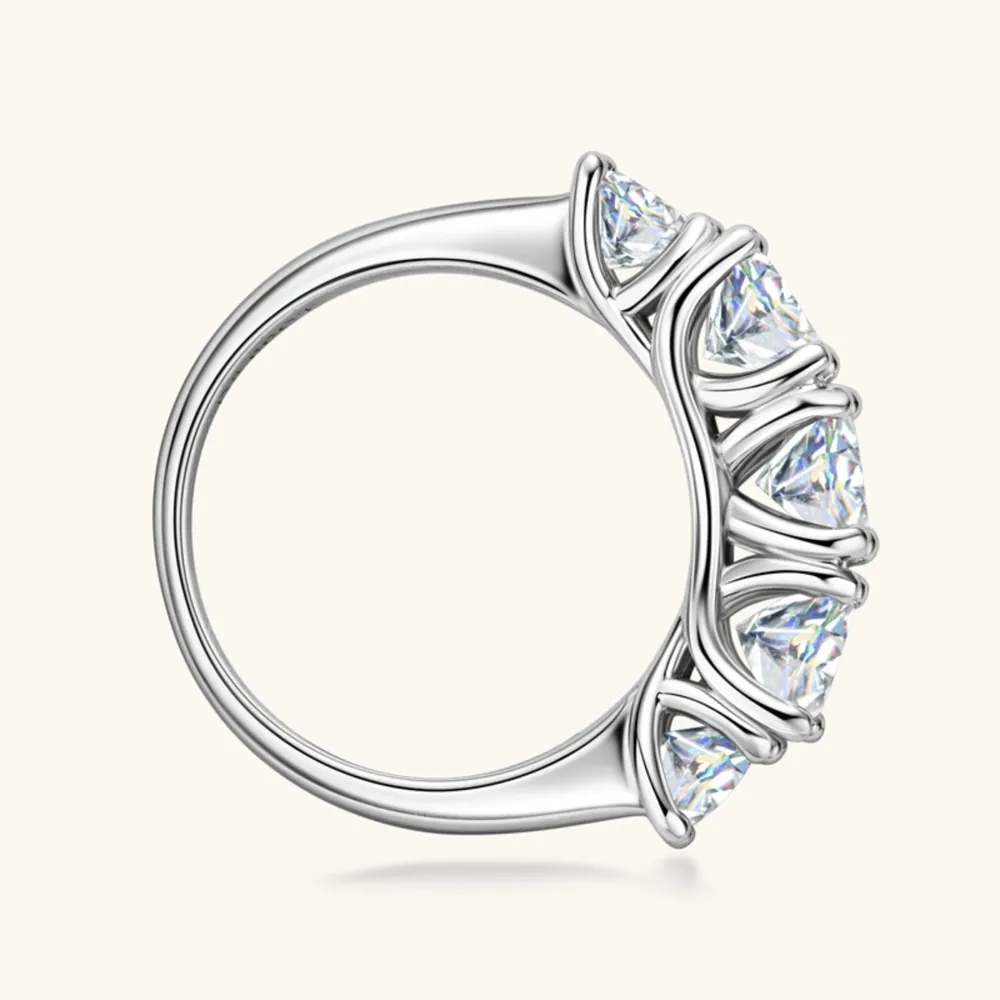 3.6 Carat Moissanite 925 Sterling Silver Ring, image 4