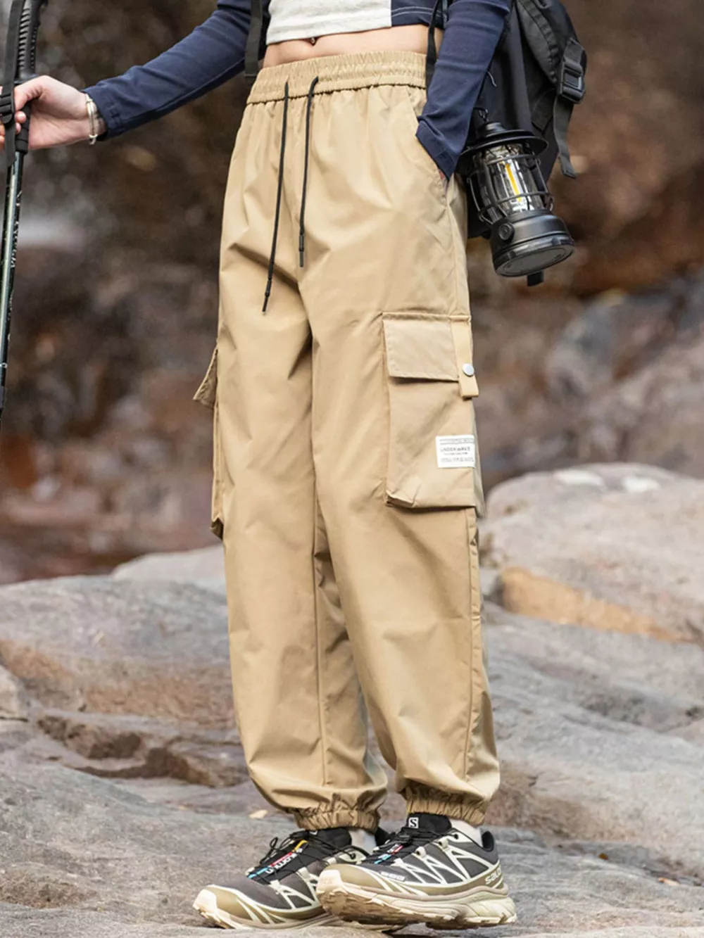 Men's Plus Size Loose Fit Cargo Pants, image 5