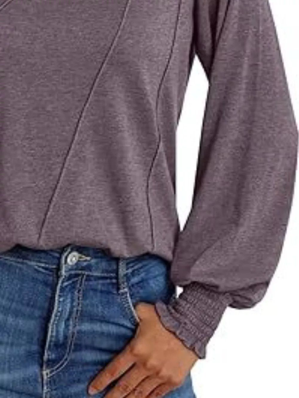 Round Neck Long Sleeve Top, image 12