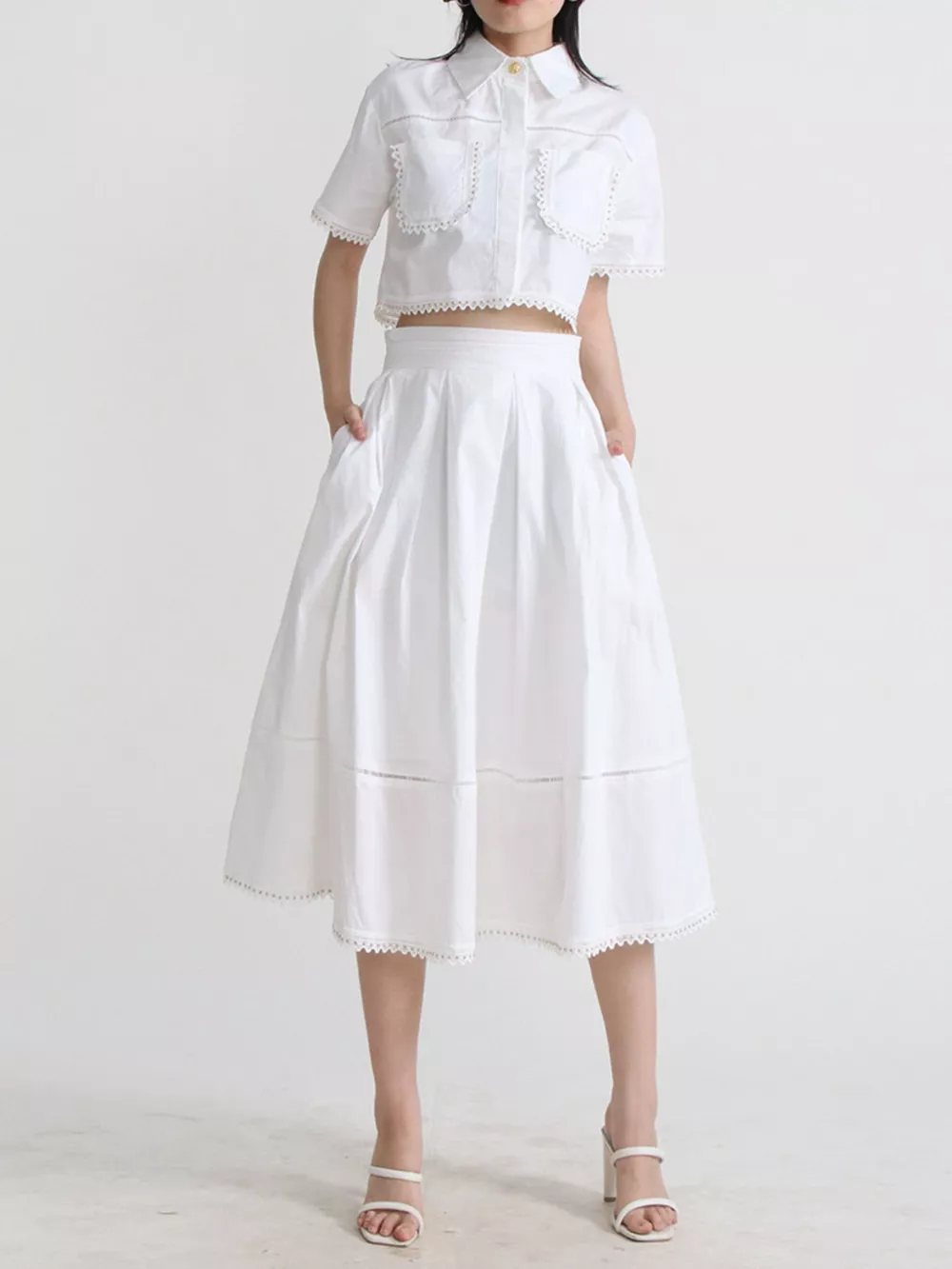 Short Sleeve Shirt and Skirt Set, image 4