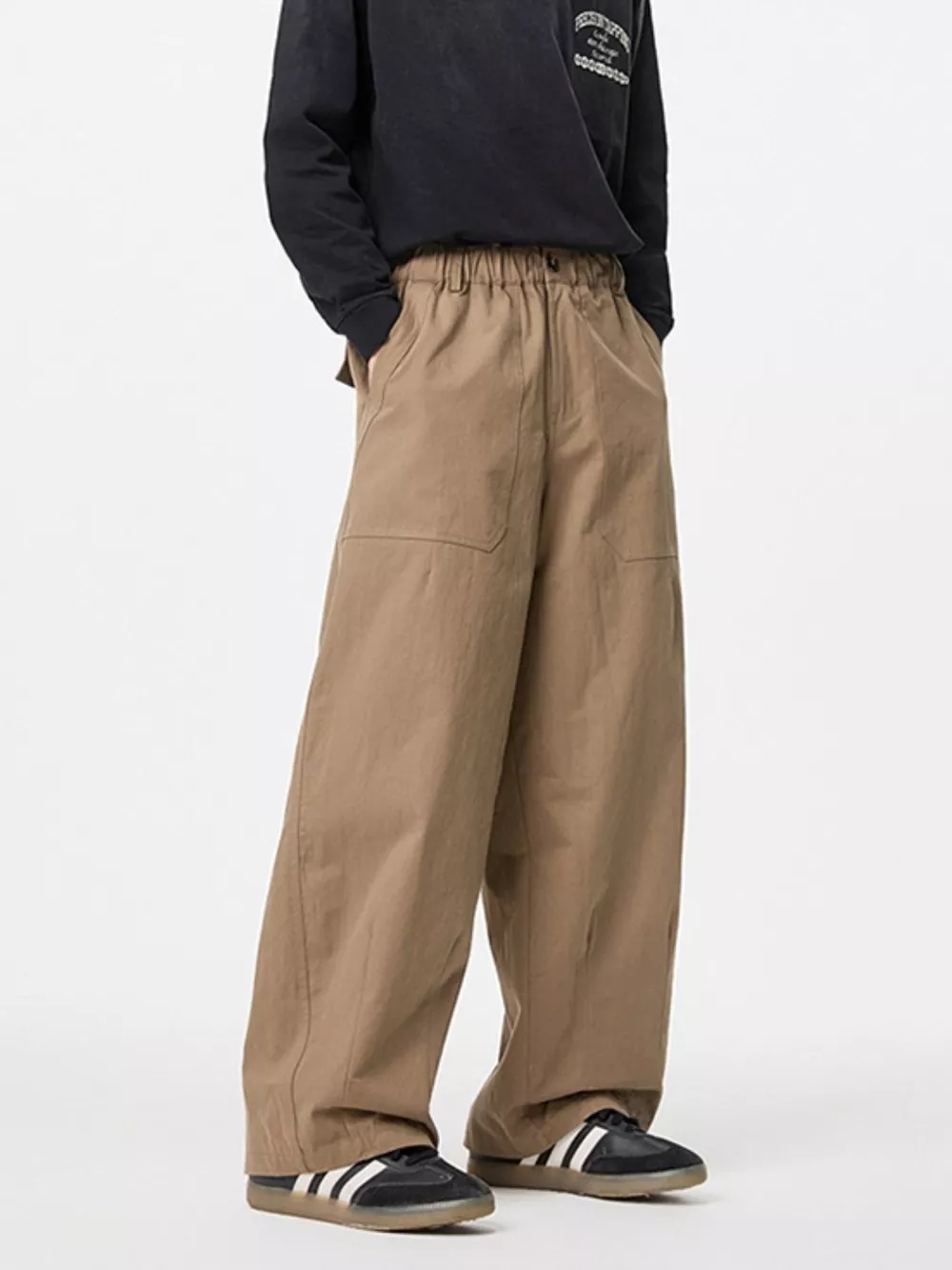 Men's Wide Leg Cargo Pants, image 5