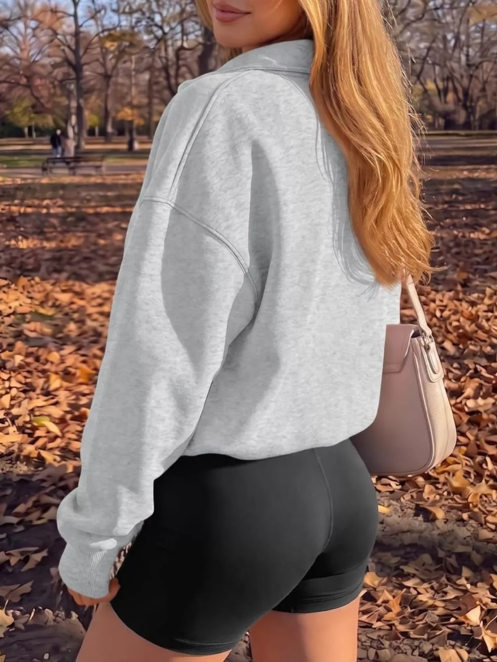 Button Detail Dropped Shoulder Sweatshirt, image 6