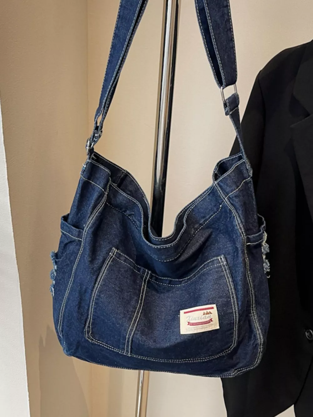 Casual Denim Crossbody Bag, image 2