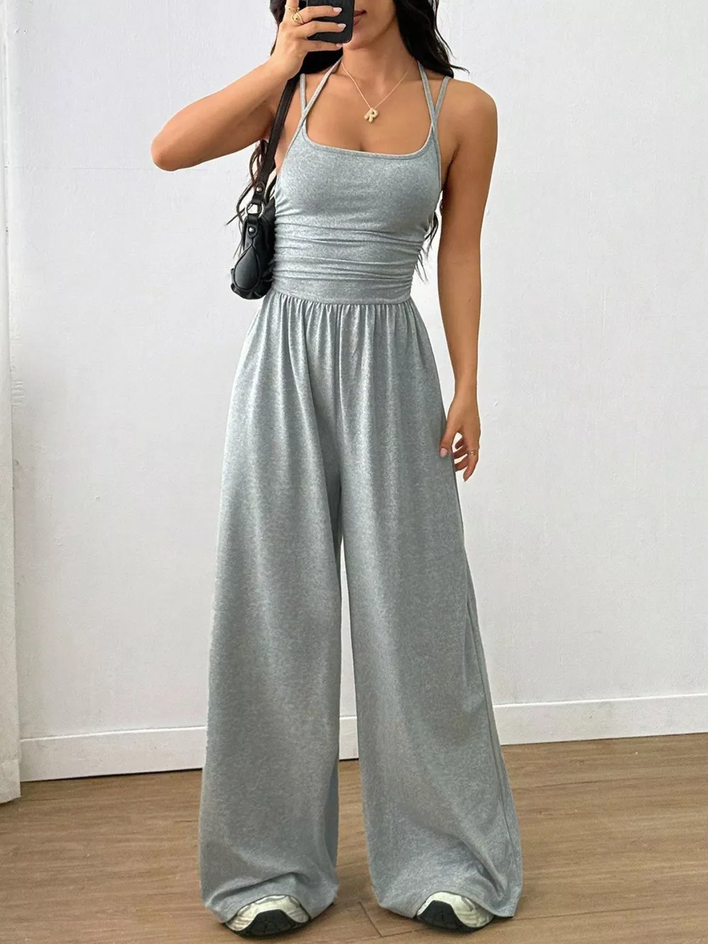 Sleeveless Wide Leg Casual Jumpsuit, image 3
