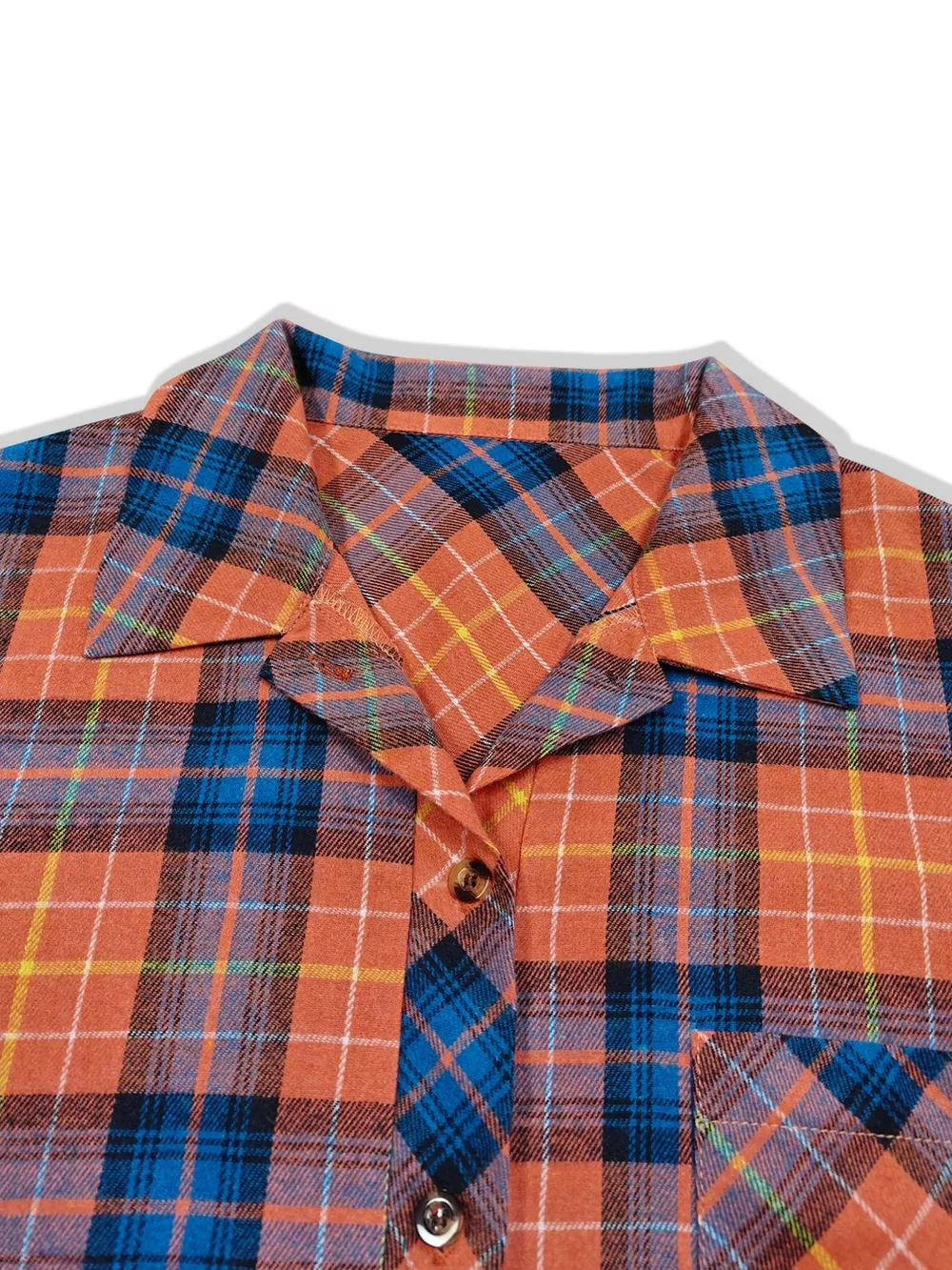 Plaid Button-Up Long Sleeve Shirt, image 7