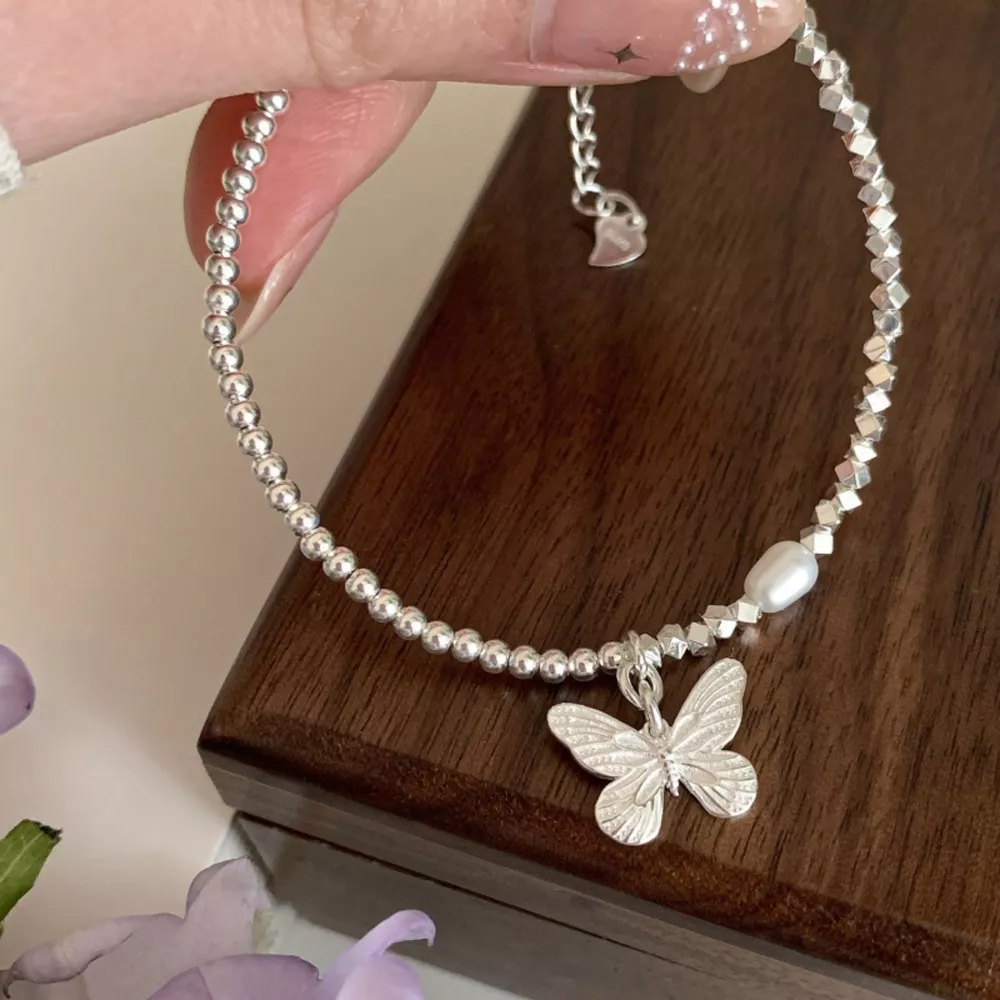 925 Sterling Silver Butterfly Bracelet, image 4