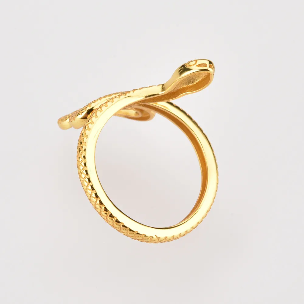 925 Sterling Silver Snake Shape Ring, image 4