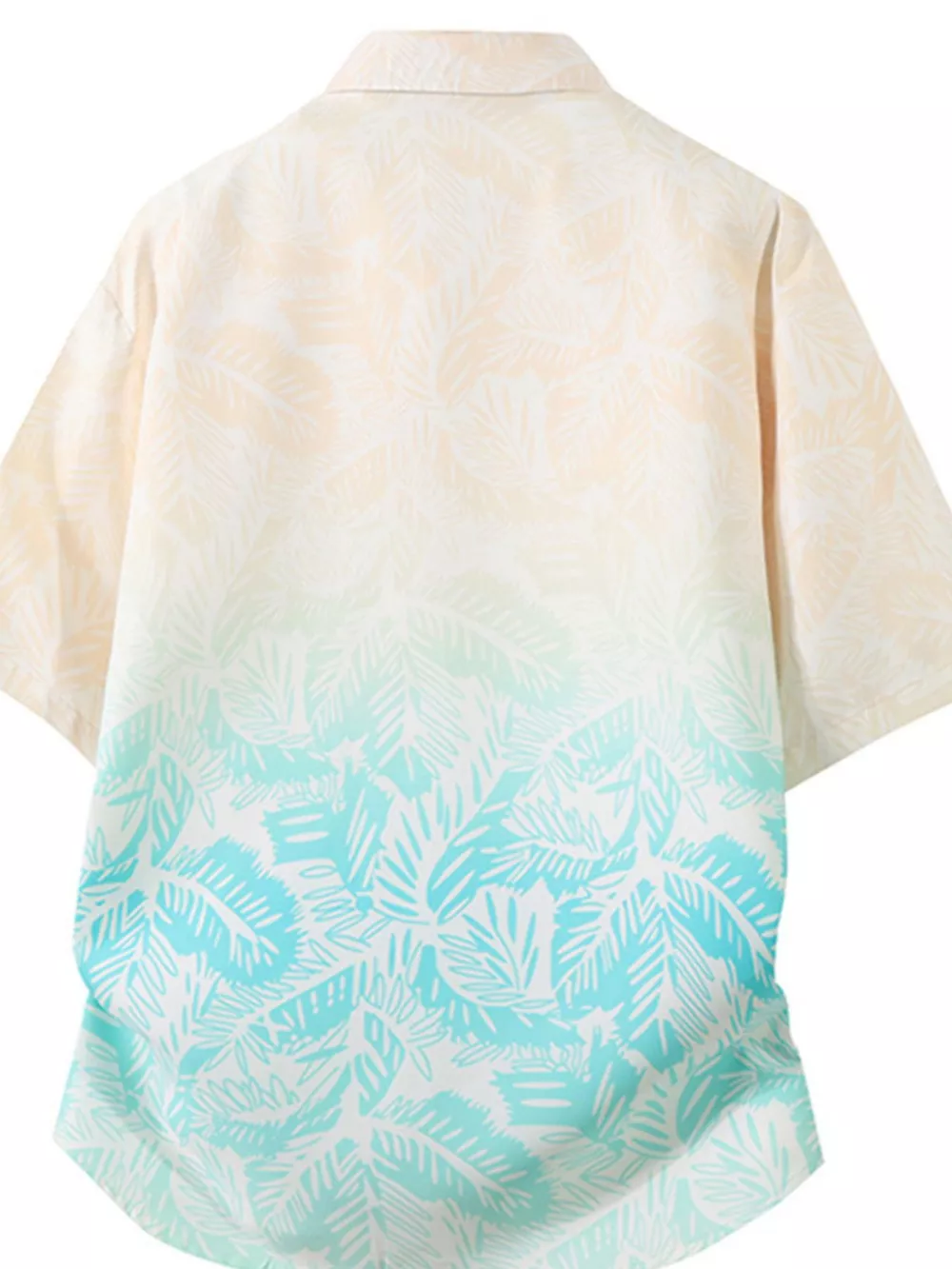 Men's Plus Size Tropical Print Short Sleeve Casual Shirt, image 3