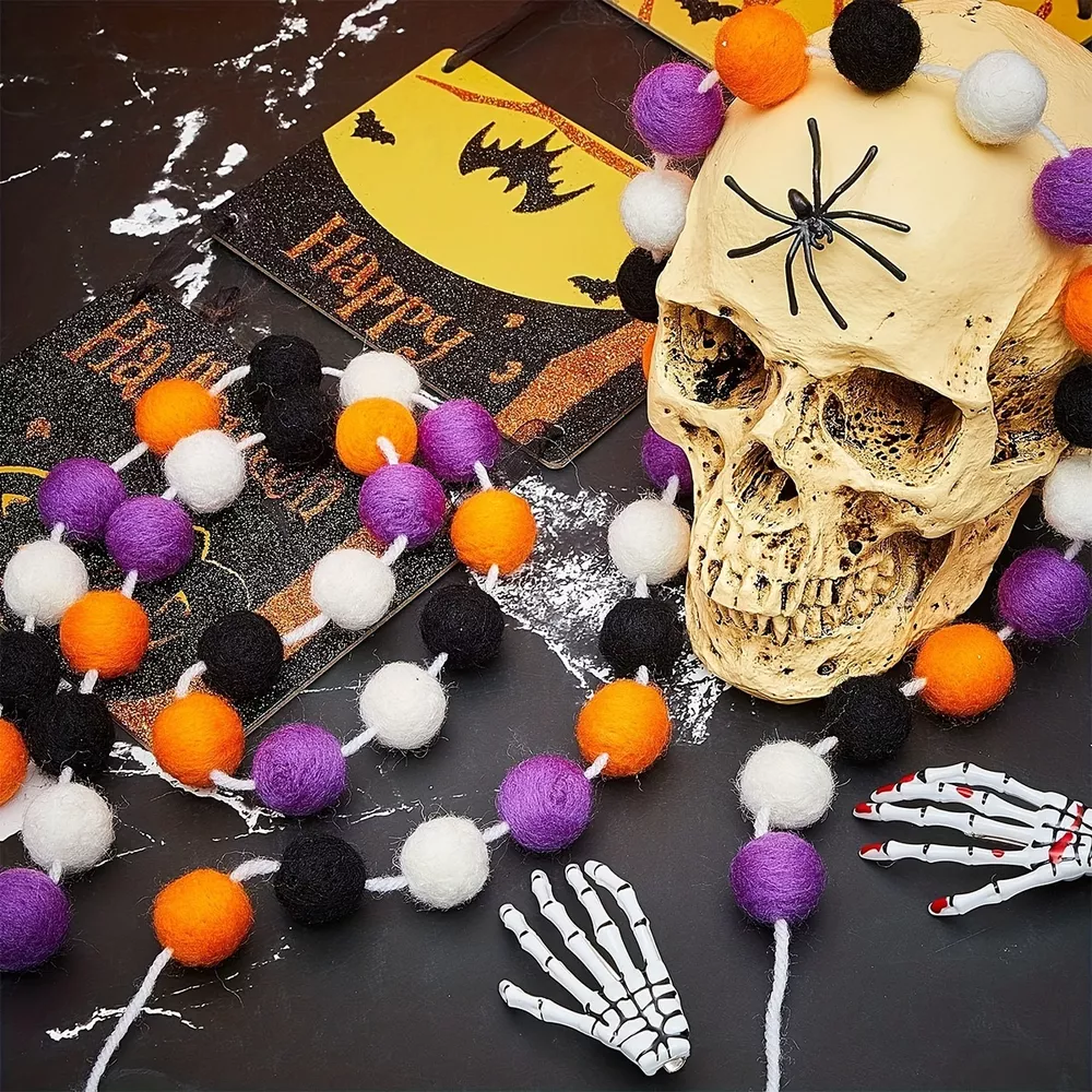 Halloween Decorative Felt Ball, image 4