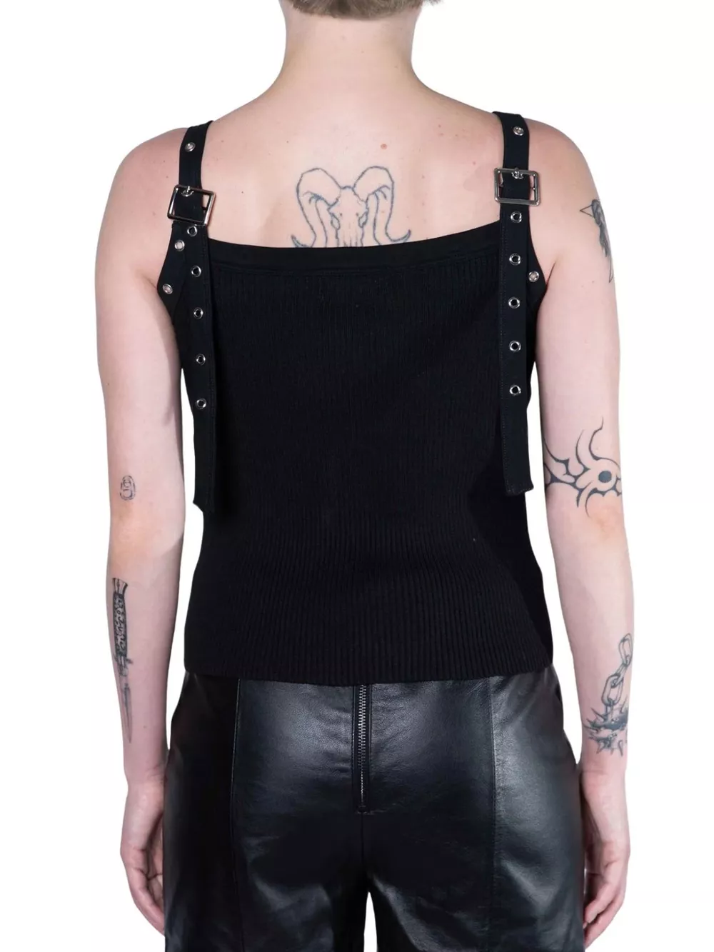 Men's Full Size Ribbed Knit Tank Top Plus Size, image 4