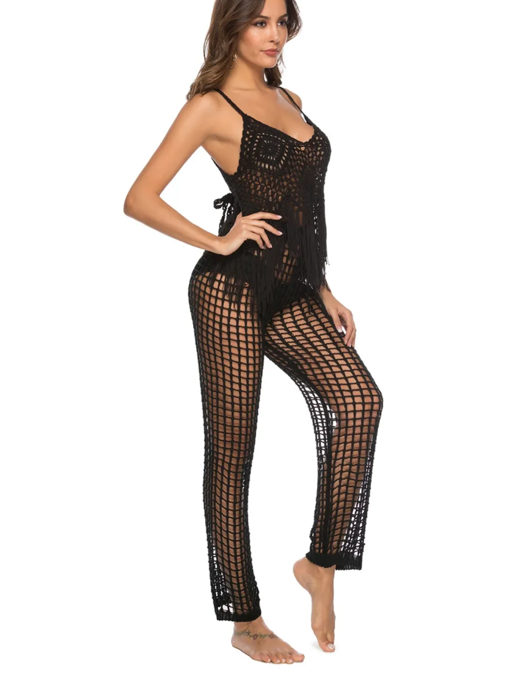 Cutout High Waist Swim Pants, image 6