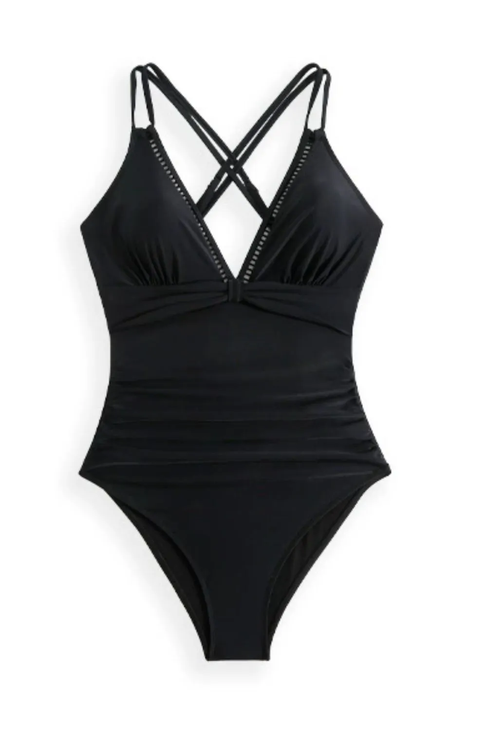 Double Spaghetti Strap One-Piece Swimwear, image 7