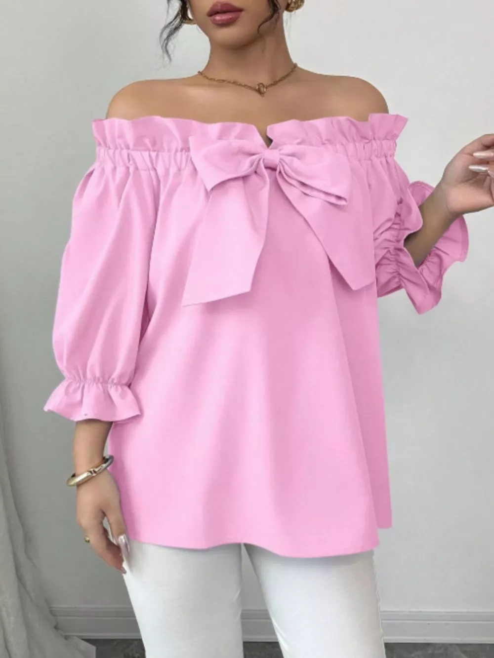Bow Flounce Sleeve Blouse, image 17