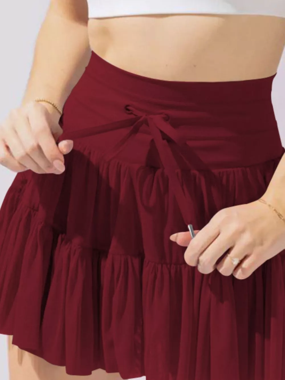 High Waist Skort with Pockets, image 9
