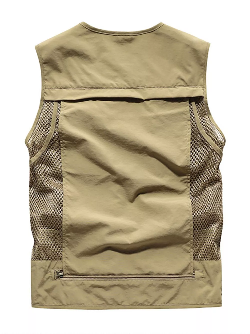 Men's Plus Size Outdoor Workwear Multi-Pocket Quick-Dry Mesh Vest, image 4