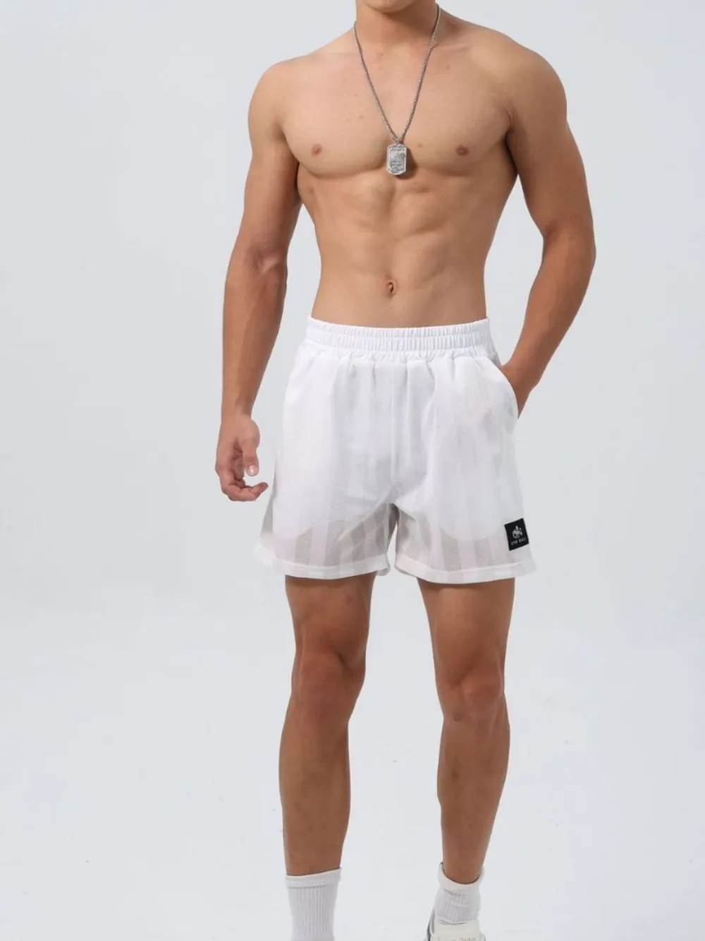 Men's Plus Size Elastic Waist Shorts, image 4
