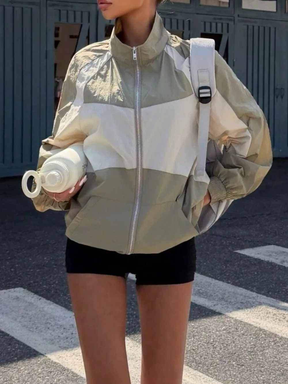 Color Block Zip-Up Jacket, image 12