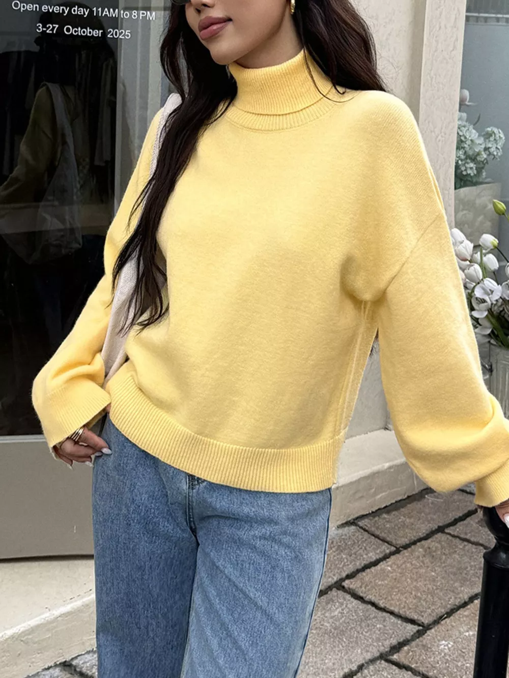 Turtleneck Long Sleeve Sweater, image 6