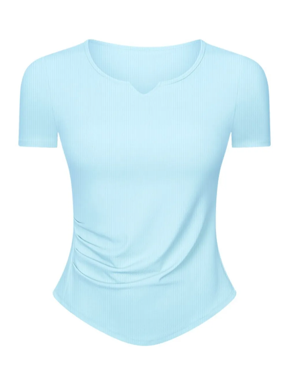 Notched Short Sleeve Active T-Shirt, image 6