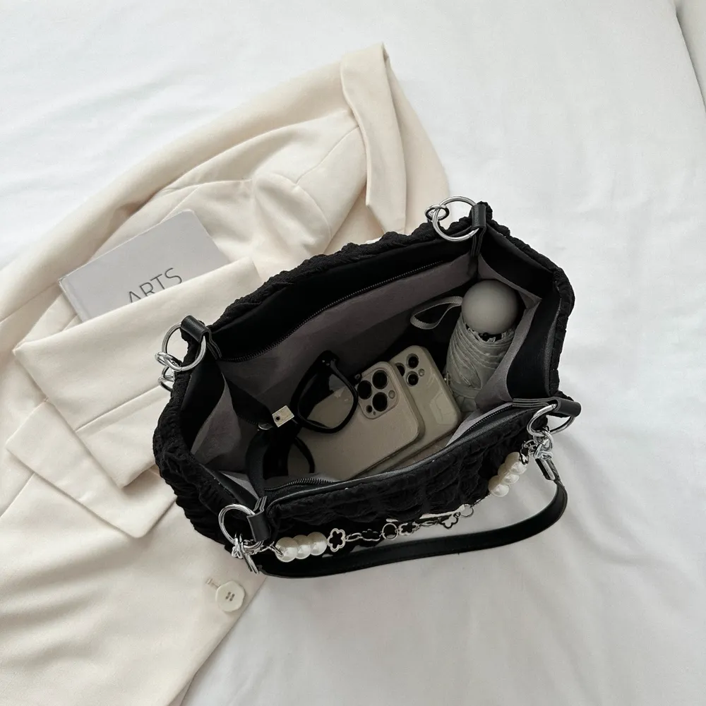 Bubble Textured Tote Bag, image 22