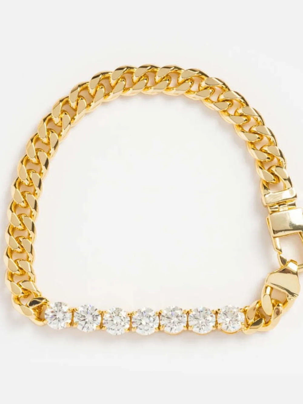18K Gold-Plated Zircon Necklace and Bracelet Jewelry Set, image 4