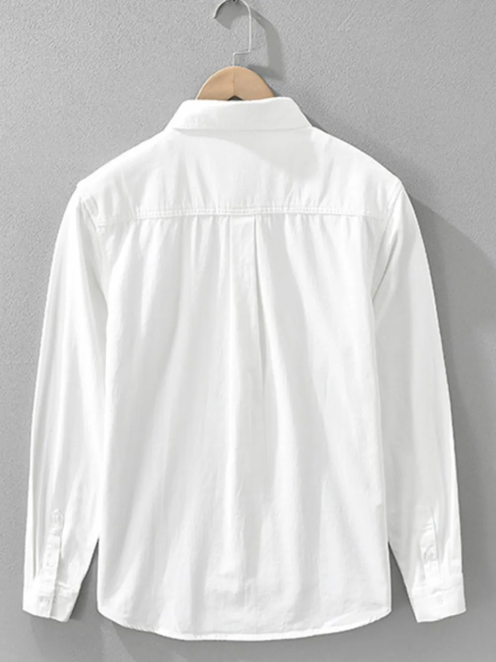 Men's Plus Size Button Up Long Sleeve Shirt, image 3