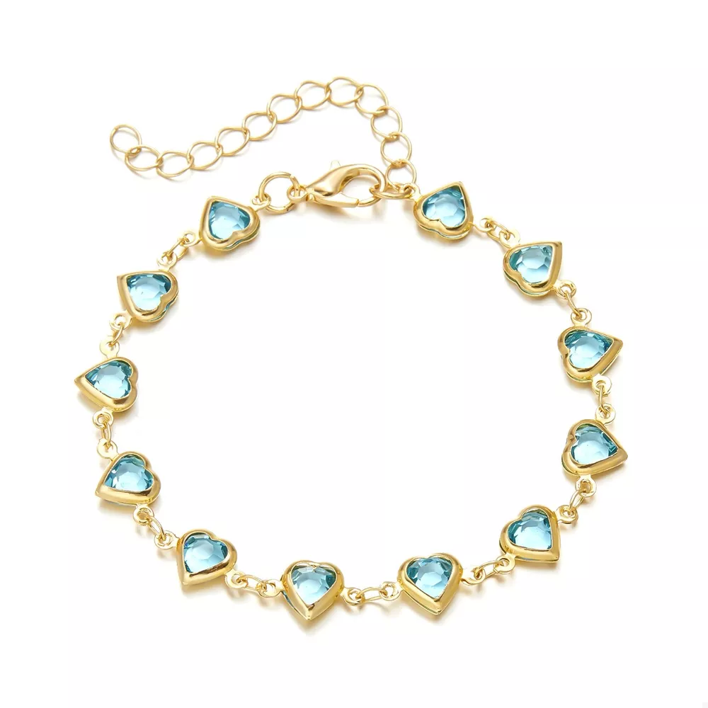 18K Gold-Plated Heart Bracelet, image 4