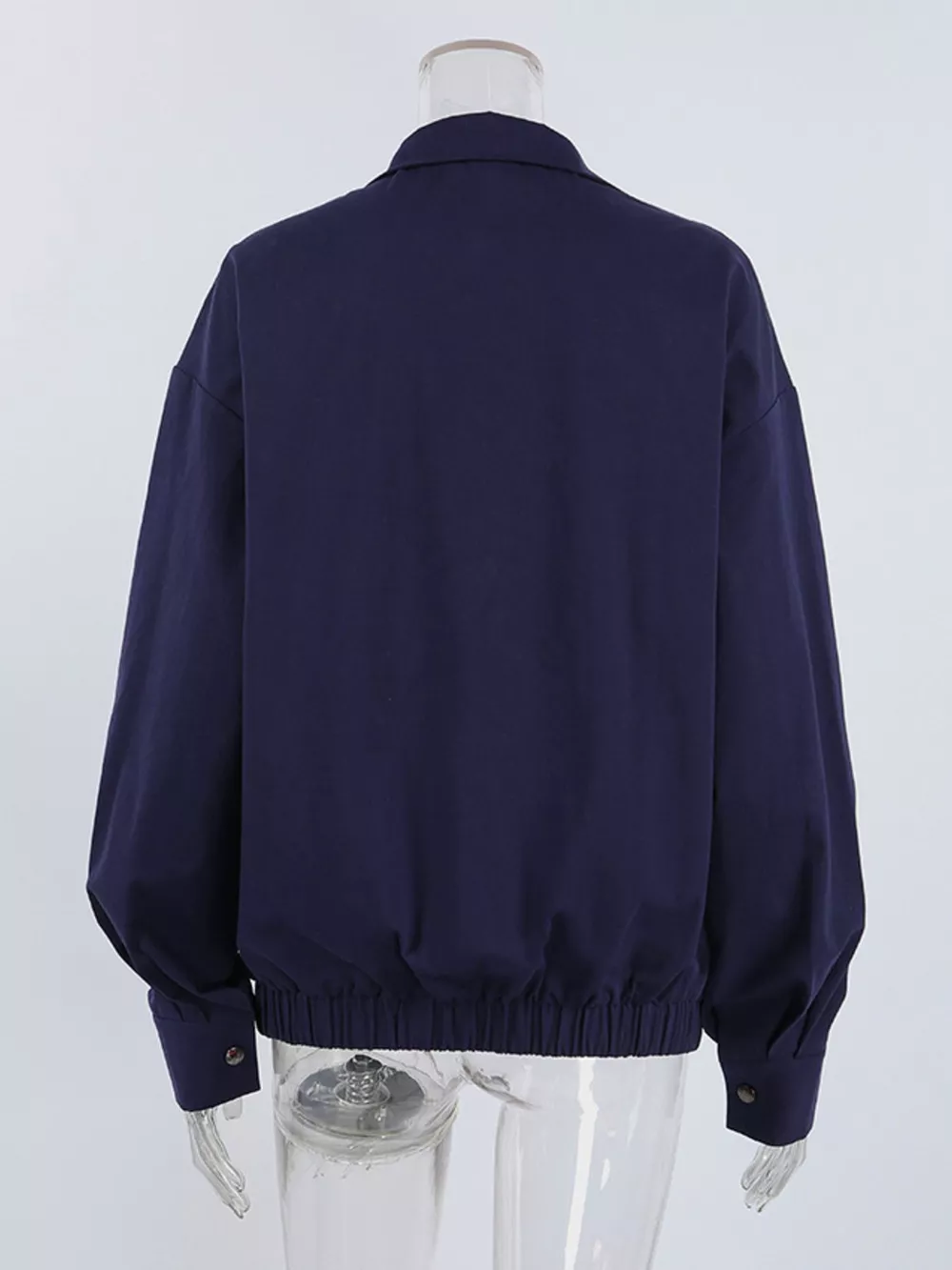 Snap Down Dropped Shoulder Jacket, image 8