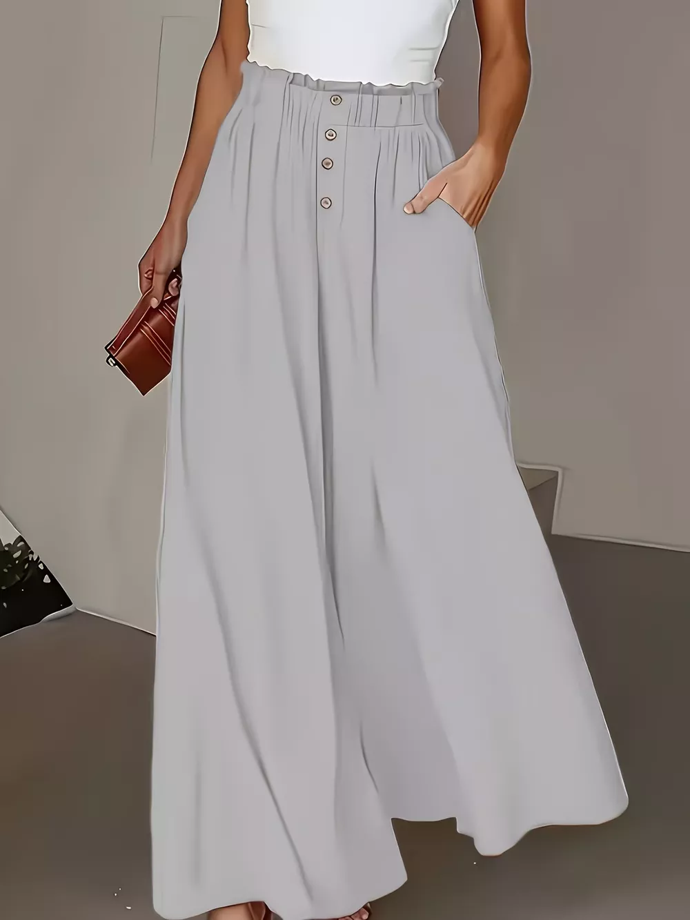 High Waist Wide Leg Pants, image 15