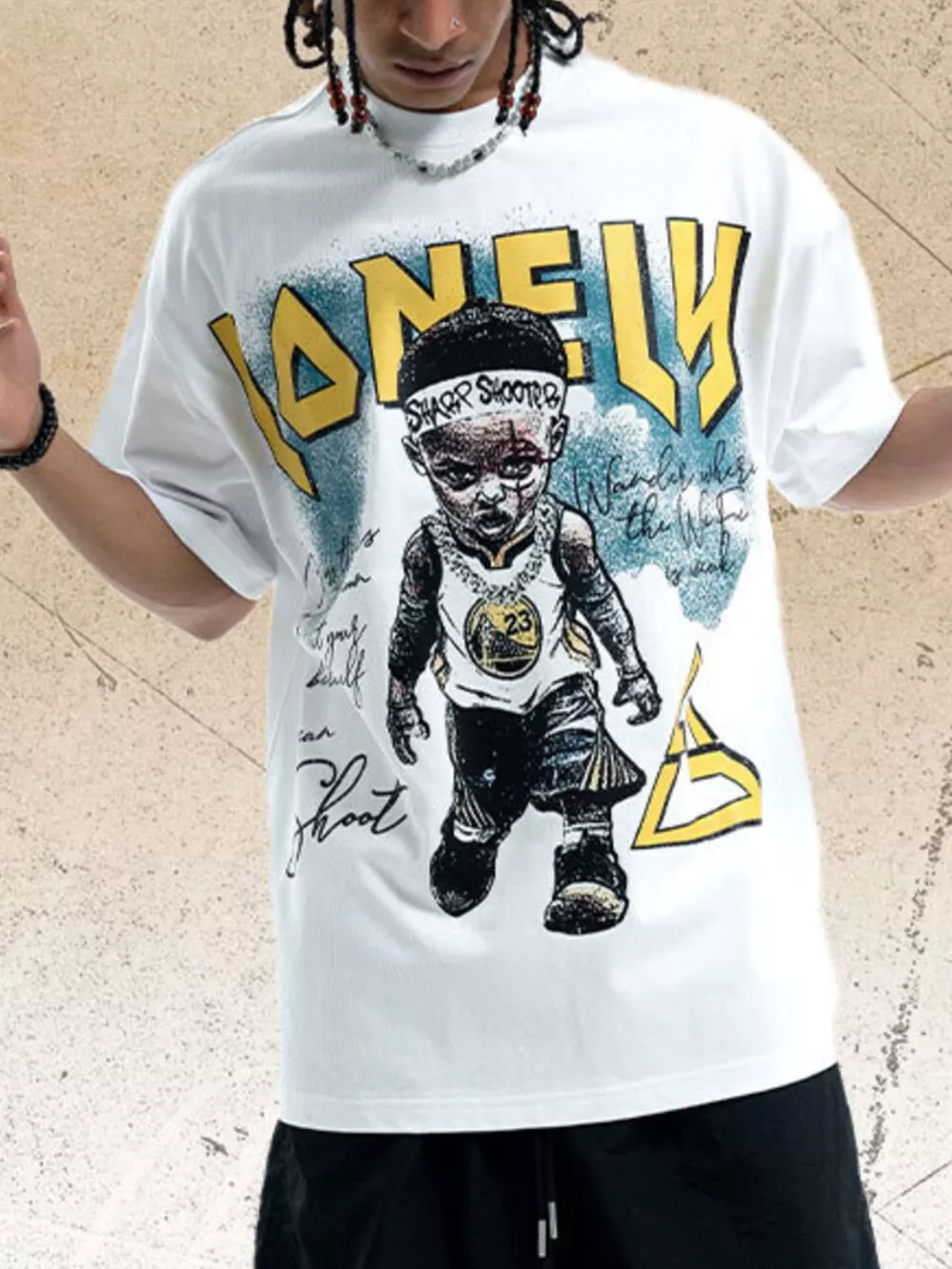 Men's Graphic Round Neck Half Sleeve T-Shirt, image 2
